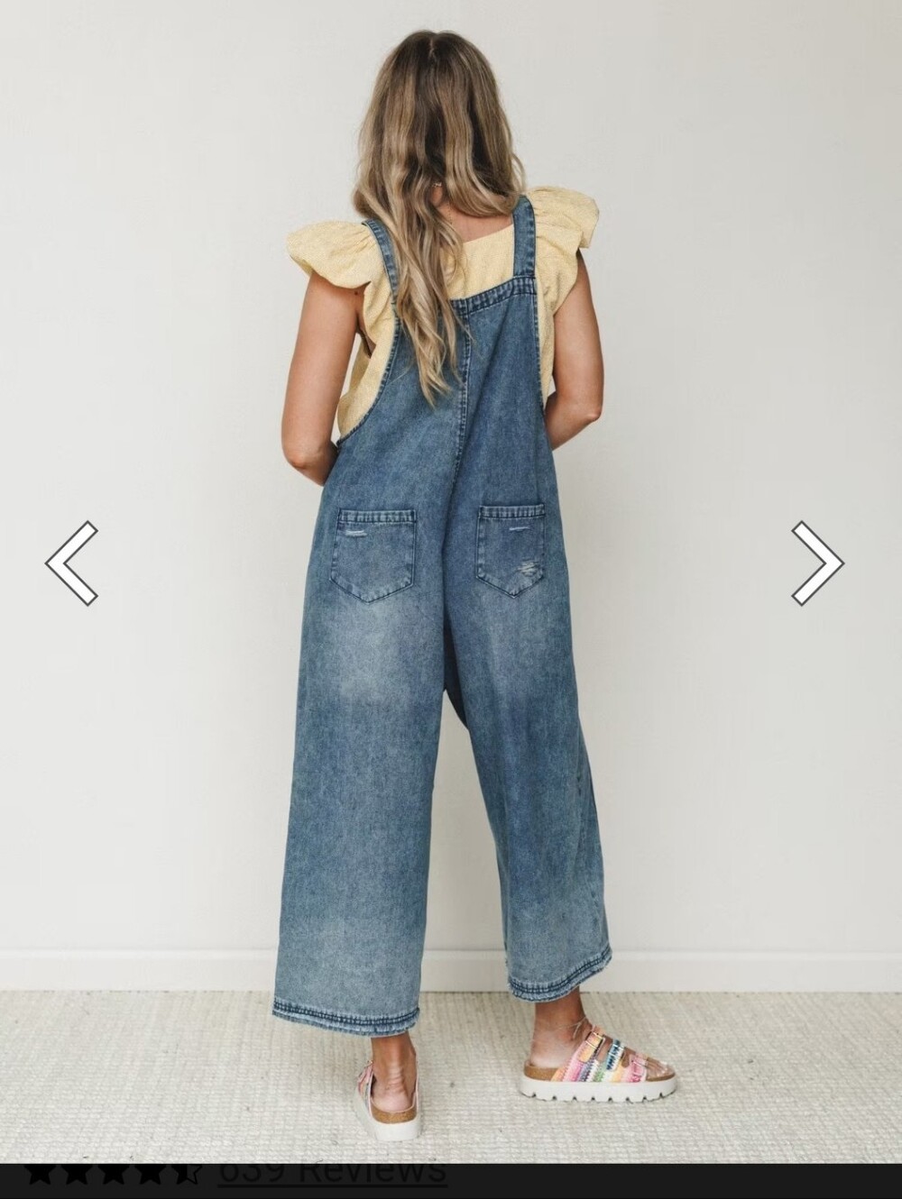 High Hopes Slouchy Pocket Denim Overalls:S - Picture 2 of 4